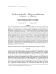 Conductas antisociales y delictivas en adolescentes infractores y no