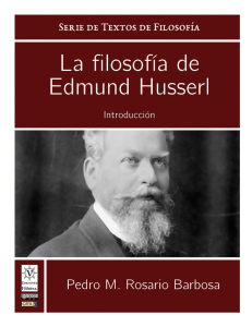La filosofía de Edmund Husserl: Introducción