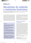 Mecanismos de evolución y resistencias bacterianas