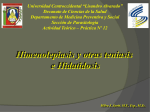 Himenolepiasis y otras teniasis e Hidatidosis