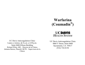 Warfarina (Coumadin )