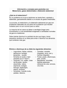 Gas y distensión Abdominal