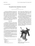Escapulectomía: rebalance muscular