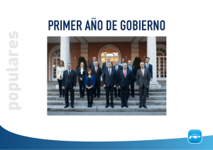 PRIMER A&Ntilde;O DE GOBIERNO