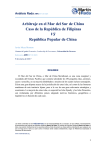 Arbitraje en el Mar del Sur de China Caso de la República de