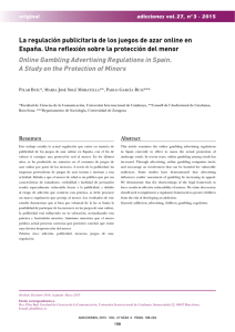 La regulación publicitaria de los juegos de azar online en España