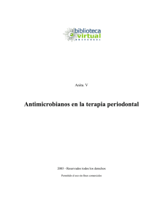 Antimicrobianos en la terapia periodontal