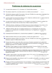 Problemas de sistemas de ecuaciones 2x2