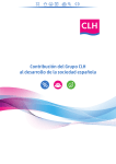 Contribución del Grupo CLH al desarrollo de la sociedad española