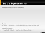 De 0 a Python en 45`