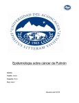 Epidemiologia sobre cáncer de Pulmón