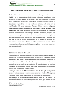 1 ANTICUERPOS ANTI-NEURONALES (AAN): Comentarios a