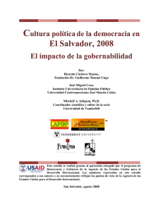 Cultura política de la democracia en El Salvador, 2008