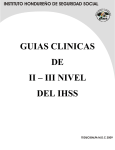Guías clínicas de II - III nivel del IHSS. Tomo II, Gineco