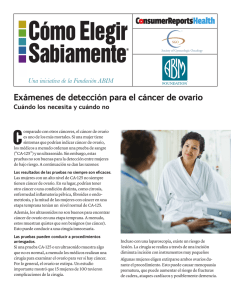 Exámenes de detección para el cáncer de ovario