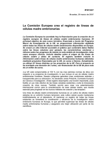 La Comisión Europea crea el registro de líneas de
