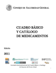 Cuadro Básico y Catálogo de Medicamentos, Edición 2011