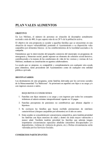 plan vales alimentos - Ayuntamiento de Los Molinos
