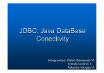 JDBC: Java DataBase Conectivity