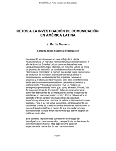 retos a la investigación de comunicación en américa latina