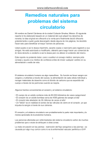 Remedios naturales para problemas del sistema circulatorio
