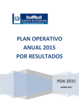 Plan Operativo Anual 2015 - Ministerio de Desarrollo Social