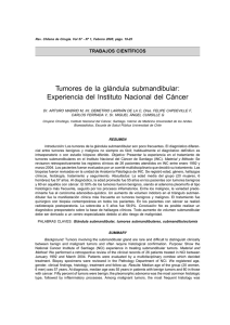 Tumores de la glándula submandibular: Experiencia del Instituto