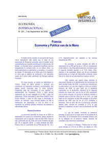 Francia Economia y Politica van de la mano