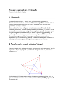 Transformación Paralela en el Triángulo