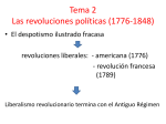 Tema 2 Las revoluciones políticas