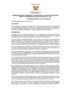 2016 - aprueba plan regional frente a zika 2016 - 2017