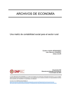 Una matriz de contabilidad social para el sector rural