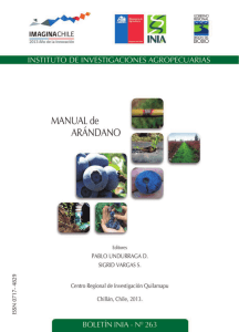 manual de arándano - INIA Biblioteca Digital