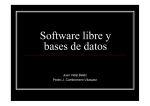 Software libre y bases de datos