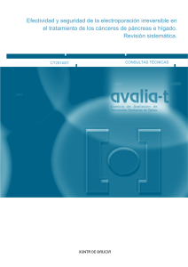 Efectividad y seguridad de la electroporación irreversible