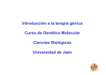 Introducción a la terapia génica Curso de Genética Molecular