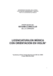 Licenciatura en Violín - Instituto Superior de Musica