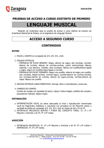 Conservatorio Municipal de Música: Acceso a Lenguaje Musical