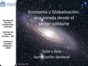 Economía y Globalización: una mirada desde el sector solidario