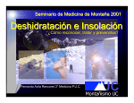 Deshidratación e insolación - Seminario de Medicina de Montaña