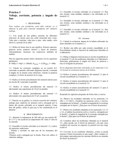 Pr&aacute;ctica 3 Voltaje, corriente, potencia y &aacute;ngulo de fase