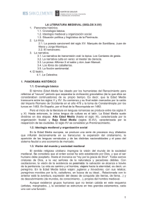 1 LA LITERATURA MEDIEVAL (SIGLOS X-XV)