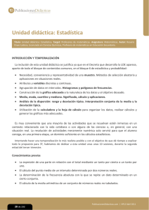 Unidad didáctica: Estadística