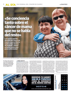 «Se conciencia tanto sobre el cáncer de mama que no se habla del