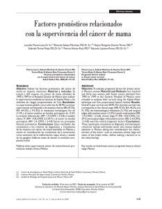 Factores pronósticos relacionados con la