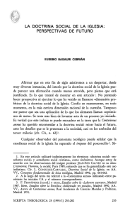 LA DOCTRINA SOCIAL DE LA IGLESIA: PERSPECTIVAS DE