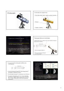El telescopio - Aula de Astronom&iacute;a