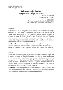 Relatos de viajes ib&eacute;ricos: Peregrina&ccedil;&atilde;o y Viaje del