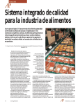 Sistema integrado de calidad para la industria de alimentos