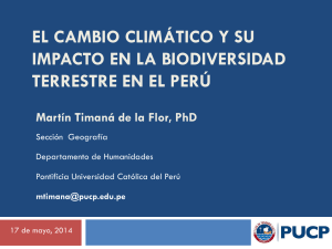 Cambio Clim&aacute;tico en el Per&uacute;